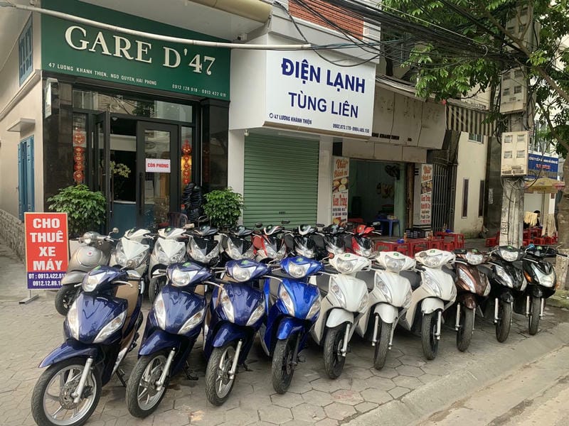cho thuê xe máy Hải Phòng