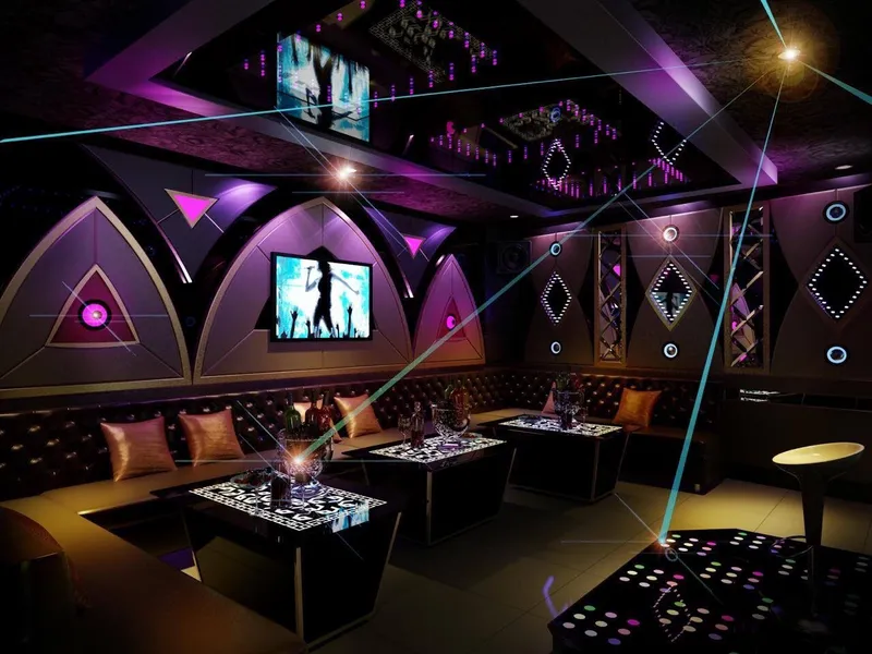 Hệ thống âm thanh ánh sáng hiện đại tại Diamond KTV - top 9 quán karaoke Hải Phòng