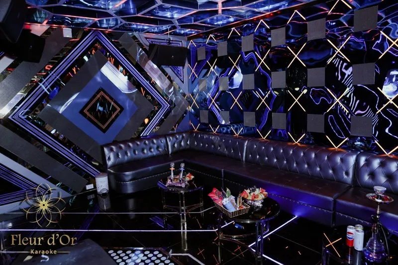 Không gian phòng hát hiện đại tại Fleur d'Or Karaoke - top 9 quán karaoke Hải Phòng